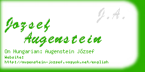 jozsef augenstein business card